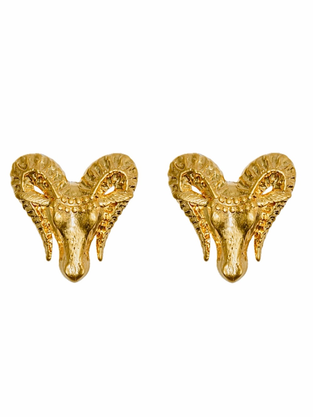 Schiaparelli Style Zodiac Earrings - Aries